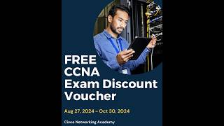 FREE CCNA Exam Discount Voucher  Cisco Networking Academy [upl. by Nesiaj993]