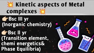 Bsc 3rd year  Bsc 2nd year NEP Topic Kinetic aspects of Metal complexes [upl. by Etnoed]