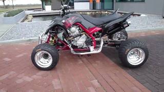 raptor 700 streetfighter monsterpipe duals 2 [upl. by Ahterahs]