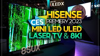 Hisense pokazał nam nowe TV Mini LED i Laser TV  CES 2023 [upl. by Rosalie]