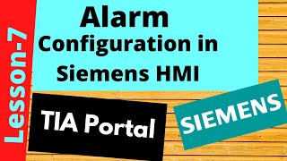 TIA Portal HMI Easy Alarms [upl. by Duj]