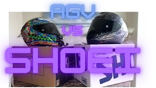 AGV Pista GP R VS Shoei X14 [upl. by Reinwald193]