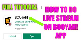 How to do Live Stream on Booyah App  Full Tutorial  Team HK Gaming [upl. by Haidebez]