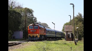 Taigatrommel M62 187 beschleunigt aus dem Bahnhof Telekgerendás heraus [upl. by Javler]