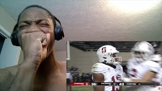 WTF😱😱😱 STANFORD STUNS COLORADO  REACTION  FULL GAME HIGHLIGHTS [upl. by Orbadiah]