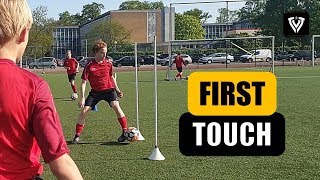 FIRST TOUCH EXERCISES  1v1  FINISHING  U9  U10  U11  U12  U13  U14  Thomas Vlaminck [upl. by Pittel]