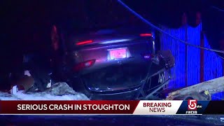 Driver injured in rollover crash in Stoughton [upl. by Notluf]