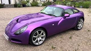 2004 TVR T350c Paradise Purple and cream interior  JUST 21000 miles  FOR SALE [upl. by Llertnom]