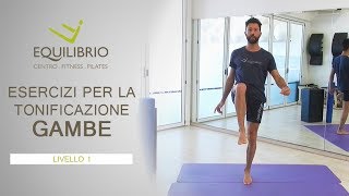 Esercizi di tonificazione gambe – liv 1  Equilibrio Pilates [upl. by Arutek774]