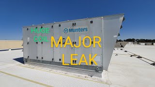 Major R404a Leak Found In Huge Evaporator on Munters RTU Dehumidifier  Part 1 Of This Job [upl. by Jesh920]