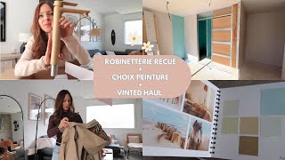 ROBINETTERIE DOREE  CHOIX PEINTURES MAISON  CINDY GREDZIAK VLOG CONSTRUCTION [upl. by Alyar]