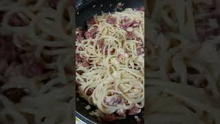 PASTA Smoked Longganisa in garlic and oil [upl. by Meelas]