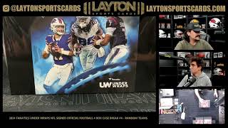 CJ 2024 Fanatics Under Wraps NFL Signed Official Football 4 Box Case Break 4 [upl. by Hgielah585]