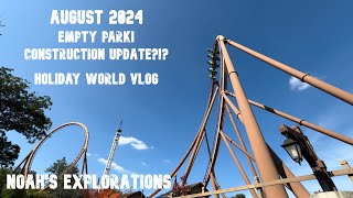 Construction Update Empty Park An Incredible Day at Holiday World  Holiday World Vlog [upl. by Capon251]