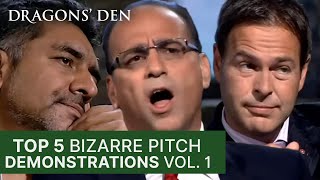 Top 5 Pitches With Bizarre Demonstrations  Vol 1  Dragons Den [upl. by Maxantia433]