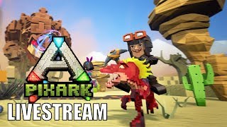 Ark Survival Evolved meets Minecraft  Pixark Gameplay  First Look [upl. by Remos]