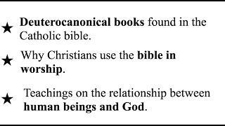 Deuterocanonical books found in the Catholic bible [upl. by Llessur347]