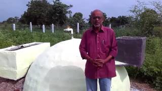 Ferrocement Biogas  domestic food waste based biogas [upl. by Follmer979]