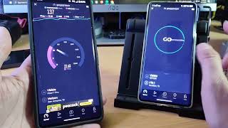 Speed Test  NUU Mobile B30 Pro Visible by Verizon [upl. by Emolas]