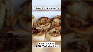 FLAMMKUCHEN SCHNECKEN  herbstliches Fingerfood flammkuchen fingerfood shorts [upl. by Odnumyar]