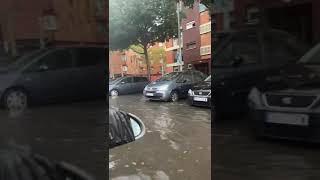 Asi ba badalona con la tormenta de agua 💦 Dana [upl. by Niarfe325]