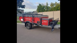 We bought an Opus Camper Trailer First Setup at Barwon River Inverleigh campground [upl. by Nwahsav]