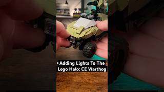 UPGRADING The Lego Halo CE Warthog With Lights lego halo [upl. by Gitt]