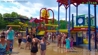 4K Tour of Splashworks Water Park at Canadas Wonderland [upl. by Aiekam]