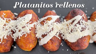 PLATANITOS RELLENOS DE QUESO  MOLOTES DE PLÁTANO MACHO  EN CASA CON IXCHEL [upl. by Yleik]