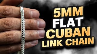 Discover the Elegance 5mm Flat Cuban Link Chain Review [upl. by Ained]