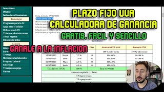 PLAZO FIJO UVA CALCULADORA DE GANANCIA [upl. by Gross]