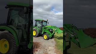 Mulch Job with a John Deere 3046R shorts youtubeshorts gardening [upl. by Zerlina]