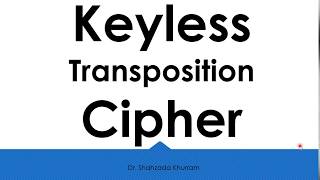 Keyless Transposition Cipher [upl. by Gemperle85]