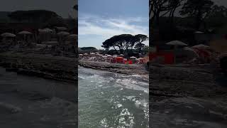 SaintTropez Pampelonne Beach 🏖️  June 2023  panoramic view from Tahiti Beach 🏖️ jetty [upl. by Riha961]