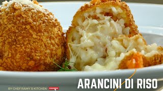 HOW TO PREPARE ARANCINI PRAWN  ARANCINIGARNELEN RAGOUT  RICE BALLS WITH PRAWNS RAGOUT  RECIPE [upl. by Kippar442]