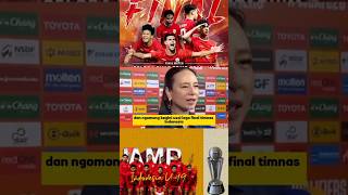 Usai tumbang dari indonesia  manager Thailand beri komentar part1 [upl. by Darum101]