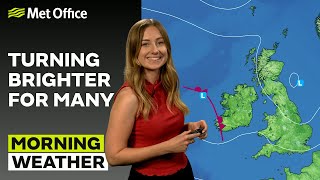 210724 – Turning drier and brighter – Morning Weather Forecast UK –Met Office Weather [upl. by Crandale]