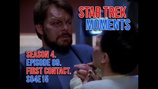 Star Trek Moments TNG  First Contact  S04E15 · Stardate  445307 HD [upl. by Ruddie782]