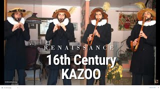 I played FOUR 16th Century KAZOOs Renaissance Italian theme [upl. by Serrano]