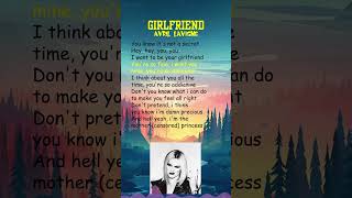 Avril Lavigne  Girlfriend Lyrics shorts [upl. by Anirahtak]