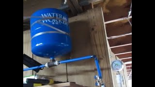 How to install 4 gallon Water Worker Well Pressure Tank and review [upl. by Nuahs]