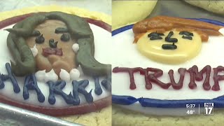 Grandville bakery selling presidential candidate cookies [upl. by Anidan]