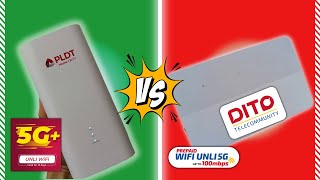 PLDT 5G H153381 vs Dito 5G H151370 prepaid modemrouter comparison [upl. by Irrab367]