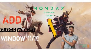 Mindblowing Tutorial On Adding A Clock Widget In Windows 1011 [upl. by Mervin139]