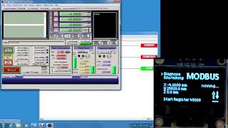 3 Modbus amp Mach3  DRO  XYZ auf externen Display [upl. by Shem]