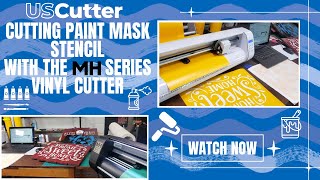 Cutting Paint Mask Stencil With The MH Series Vinyl Cutter [upl. by Abekam]