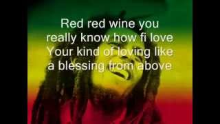 YouTube Bob Marley Red red Wine Lyrics [upl. by Leis]