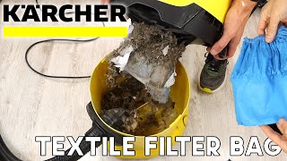 Karcher WD3 Textile Filter Bags  NO MORE PAPER BAGS [upl. by Cassil]