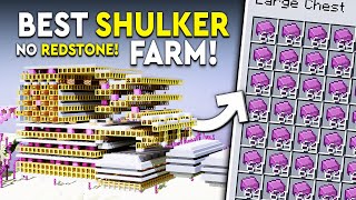 Minecraft BEST Shulker Farm  2D amp EASY  4500 PHR [upl. by Swithin]