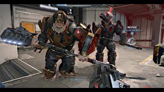 Brawl with Bassus amp his Chieftains  Halo Infinite Firefight KOTH Legendary [upl. by Reywas653]